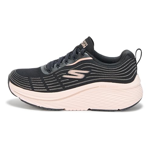 Skechers Women's Max Cushioning Elite 2.0 Sneaker, Black/Rose Gold, 52