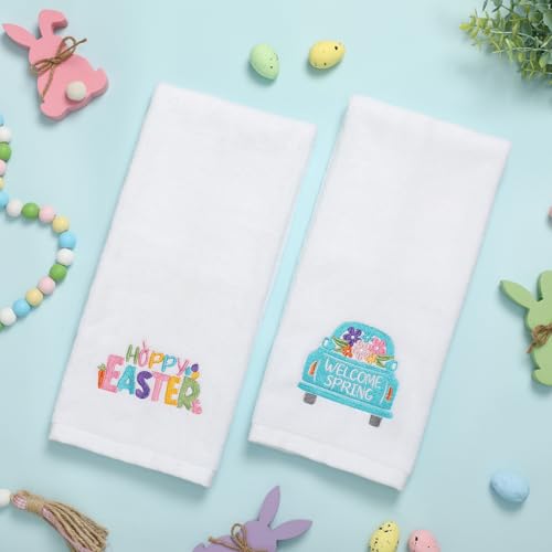 Maracco2packeasterhandtowelscottonembroideredeasterfarmhousehomedecorationbathroomkitchendishtowelsgift Urban Country Home Decor Maracco 2 pack easter hand towels cotton embroidered easter farmhouse home decoration bathroom kitchen dish towels gift urban country home decor
