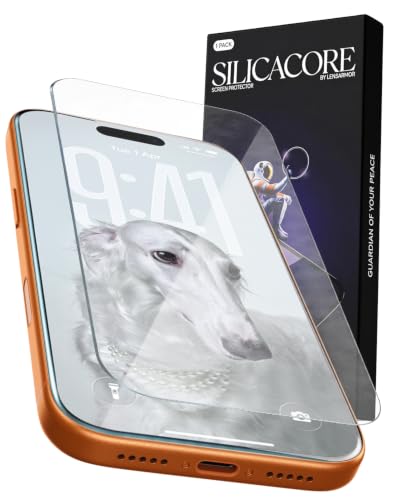 Image of Lensarmor Compatible with iPhone 17 Pro Max Borderless Tempered Glass Screen Protector, 0.33 mm Premium 300 CC Glass, Clear Full View Display, Speaker Dust Grill, Case Friendly