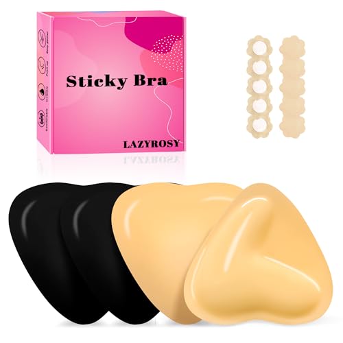 Image of Double Sided Sticky Bra Ultra Boost Inserts Pads Reusable Push Up Lift Self Adhesive Bra Pads for Bikini Swimsuit