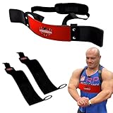FIGHTSENSE Arm Blaster Biceps Curl Triceps Muscle Isolator Bomber Fitness Gym Workout Training Support (Red)