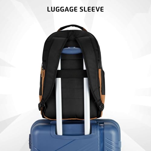 Image of Safari Dart 3 24L College backpack, 2 compartments, 17 inch laptop compatible, Smart trolley sleeve, Front pocket, college backpack bags for women and men, travel bag, Ideal for Students, Color - Black