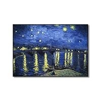 星月夜(キャンバスアート) Amazon.co.jp: ゴッホ星月夜のキャンバスの絵画のレプリカ壁に