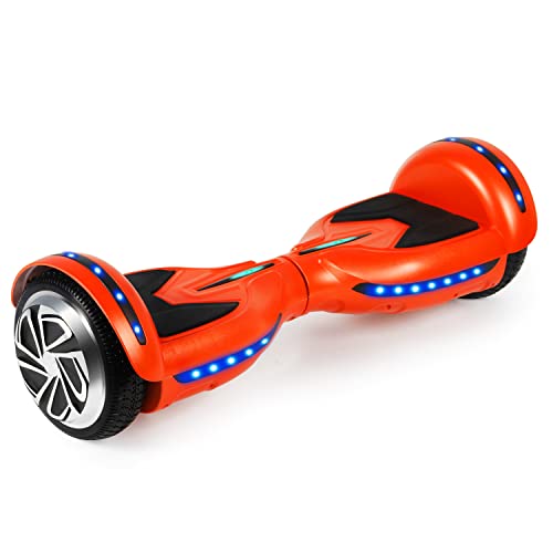 FLYING-ANT Hoverboard, Hoverboard with Bluetooth and LED Lights Self Balancing Electric Scooter 6.5" Two-Wheel Hoverboards for Kids and Teenagers