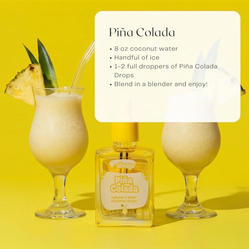 Image of Allways Drops Pina Colada Water Enhancer | Sugar Free | 50 Servings