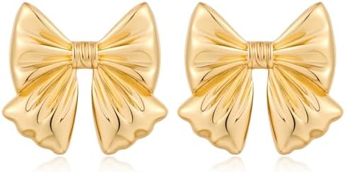 Pretty Bow Stud Earrings for Women Trendy Classic Bowknot Earrings Fashion Jewelry Gift