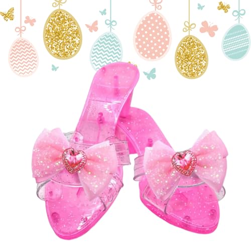 Genérico Sapatos de princesa para meninas pequenas - saltos altos para cosplay - sapatilhas para acessórios de cenário fotos em família festas carnaval disfarces cosplay amantes de eventos