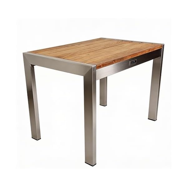 Patioco Beistelltisch Kuba Teak & Edelstahl