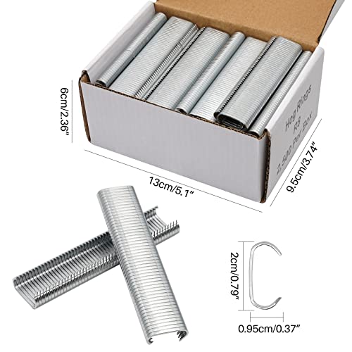MOGOULUA Hog Ringzangen Set Haustierkäfig Zange mit 2500 Stück Zaunzange Ringe C-Typ Clip Automatische Zaun Zange für Matratzen Auto Kissen Sofas Zäune Pet Käfige Installation Equipment Tool
