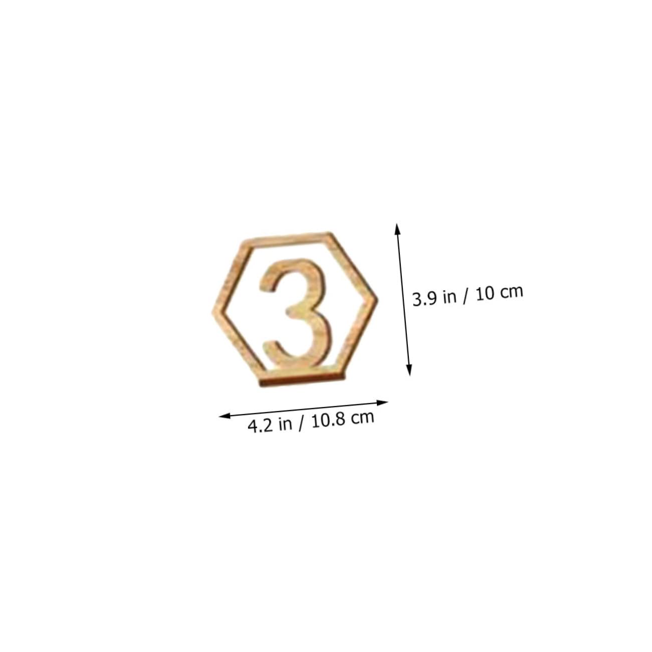 Garneck 20Pcs Wooden Table Number Signs for Weddings Events Chic Design Easy to Clean for Reception Banquet Restaurant Table Numbers