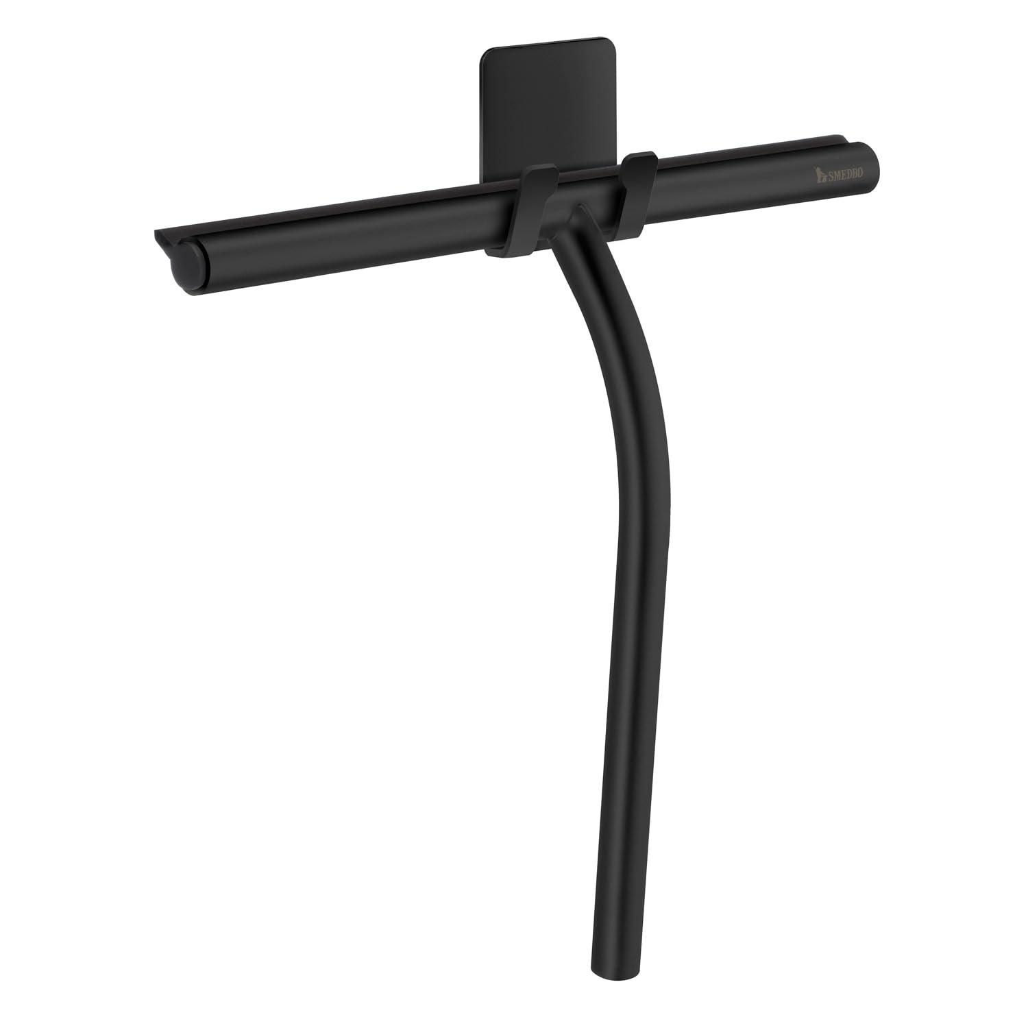 Smedbo Sideline Duschabzieher, mit selbstklebenden Haken edelstahl schwarz DB2140