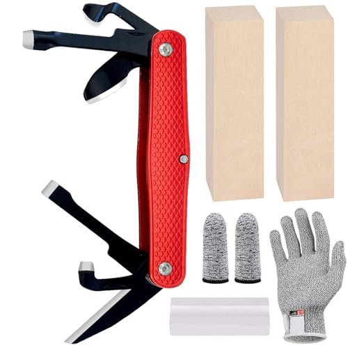 S SMAZINSTAR Splinter Carvin' 6in Traditional Folding Whittling Knife with 1.5in Detail Blade,...