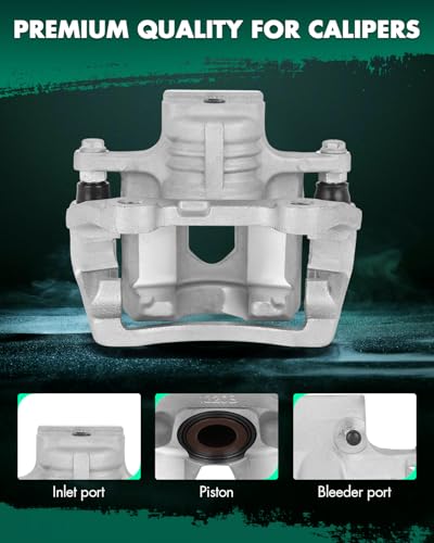 Image of SCITOO Rear Left Brake Caliper With Bracket 18B5059 Compatible For Buick Enclave 08-17, For Cadillac XTS 13-20, For Chevy Traverse 09-17, For GMC Acadia /Acadia Limited, For Saturn Outlook 07-10