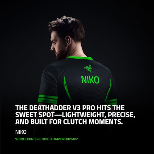 DeathAdder V3 Pro - Mouse da gioco wireless, ultra leggero, sensore ottico Focus Pro 30K, interruttori ottici Gen-3, HyperSpeed Wireless, 5 pulsanti programmabili, RZ01-04630200-R3A1 - Mouse gaming - Immagine 1
