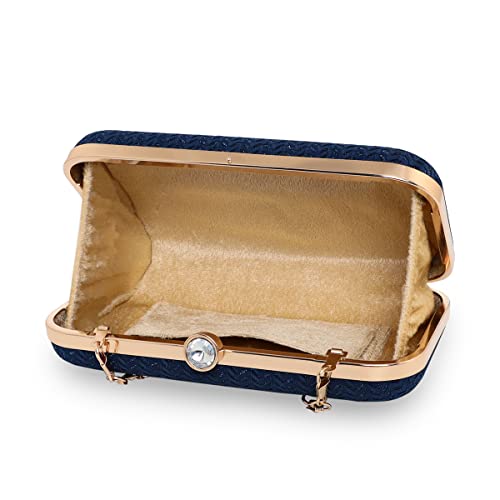 Image of ESBEDA Glitter Shine Oval shape Clutch Solid Pattern For Women | Gift For Women
