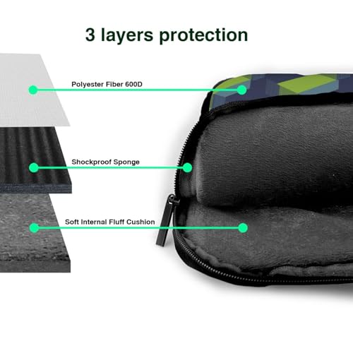 Maletín para laptop impermeable 14 pulgadas verde miniatura 4