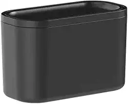 Ou Lixeira Basculante de Bancada Preta 1L Linha Bold