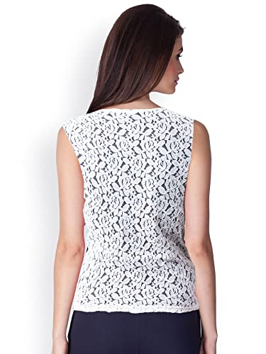 Image of Women Sleeveless Short Length Style Cotton Blend Shrug for Women