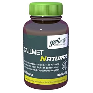 Gallmet Natural Ochsengalle Kapseln – 60 Stück