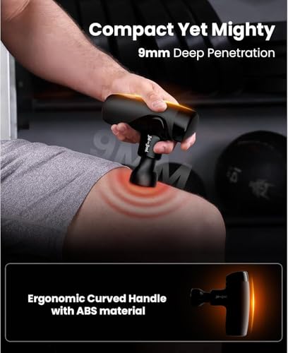Image of BOB AND BRAD M7 Plus Mini Massage Gun with Heat, FSA Eligible & HSA Approved Deep Tissue Percussion Massager for Back & Neck Stiffness - Portable, Quiet, Ultra-Lightweight
