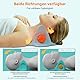 Robofun EMS Nackenmassagegerät Elektrisch mit Wärme, Nackenmassagegerät Kabellos, Nackenstrecker zur Entspannung von Nacken und Schultern