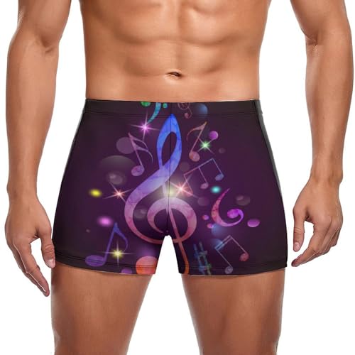 Slip de bain boxer homme Notes Volantes idéal pour la natation