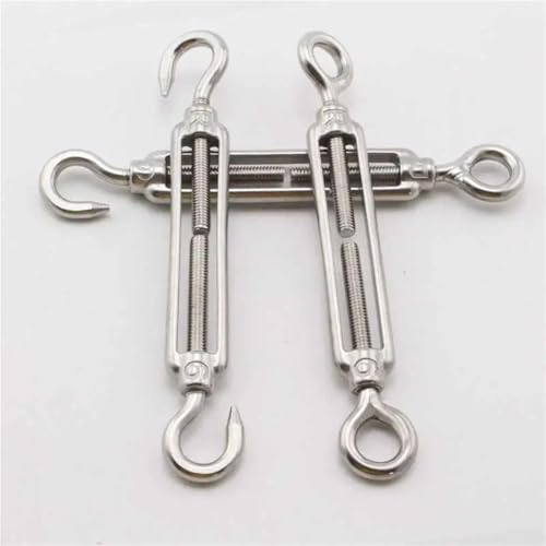 Turnbuckle 1Pcs Turnbuckle M4 M5 M6 Stainless Steel Adjust Chain Rigging Hooks & Eye Wire Rope Tension Device Line for Wire Rope Tension(M6,CC Type) miniatura 2