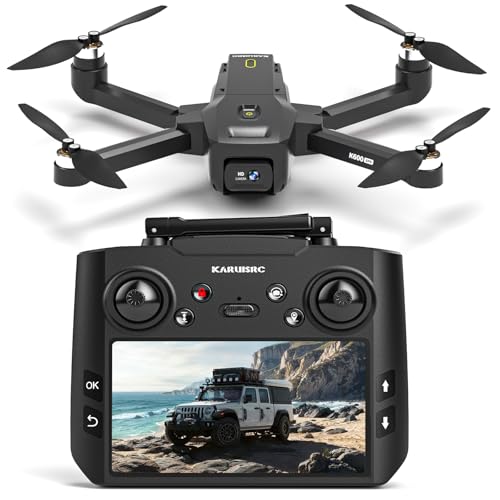 GPS Drones with Camera for Adults 1080P, 4.5"LCD Screen Control a...