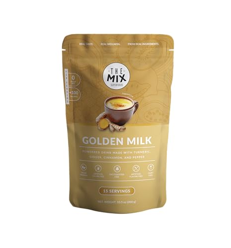 The mix superfooods Delicius GOLDEN MILK, no sugar add. 300 g, 15 servings.