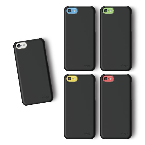 Elago S5C Slim Fit 2 Case For Iphone 5C - Eco Friendly Retail Packaging (Soft Feeling Black) #TOP4