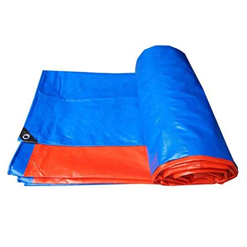 Mr.T Paño de la Cortina impermeab le Lona Impermeable de Alta Resistencia for Exteriores Protector Solar Espesada 0.28mm PE Impermeable de Tela Hebilla de Metal fácil de Instalar paño Protector Solar