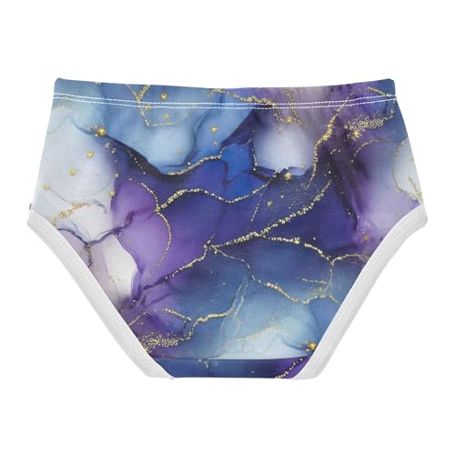 Abstract Purple Marble Gold Veins Girls Underwear Toddlers 2t Cotton Girl Panties Cute Fancy Underpants Briefs2