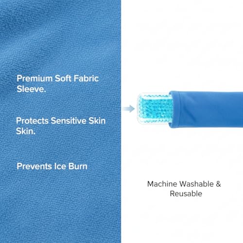 Image of Perineal Cooling Pad for Postpartum Recovery, Extra Durable Gel Cold Packs for Hemorrhoids & C-Section Relief, 2 Reusable Ice Packs & 2 Washable Covers, New Mom Gift
