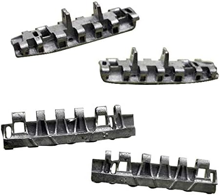 1/35 2X Assembled Workable Metal Mirrored Tracks Set with Pins for German Geschützwagen Tiger Model