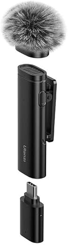 Ulanzi WM-10 Akıllı Telefon veya Tabletler için Kablosuz Klipsli Mikrofon (Type-C) - 3328A