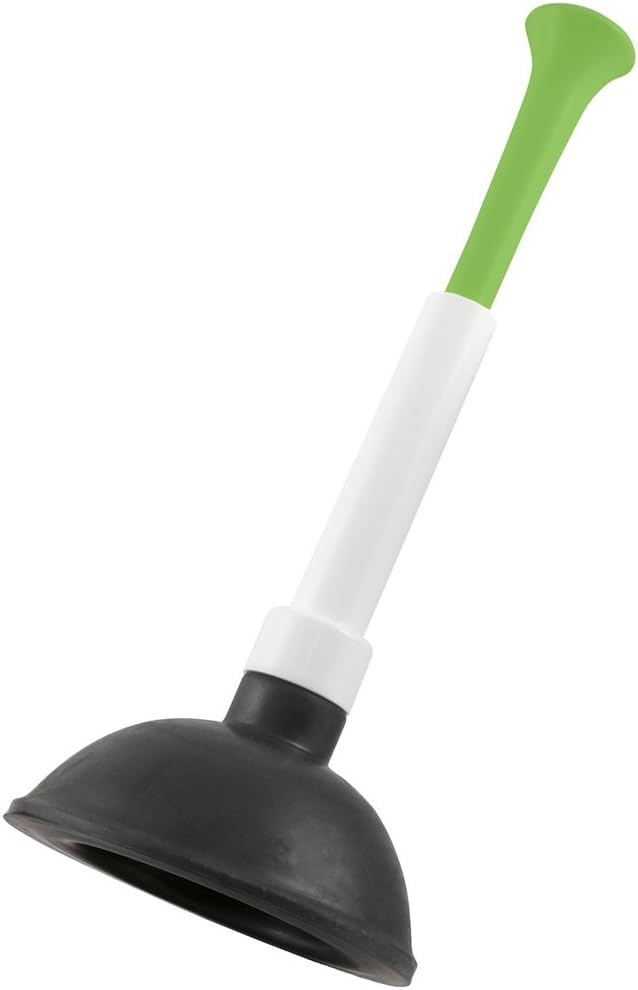 Plumb Craft Stow-Away Plunger with Adjustable Length Handle, White (1 Pack) : Home & Kitchen