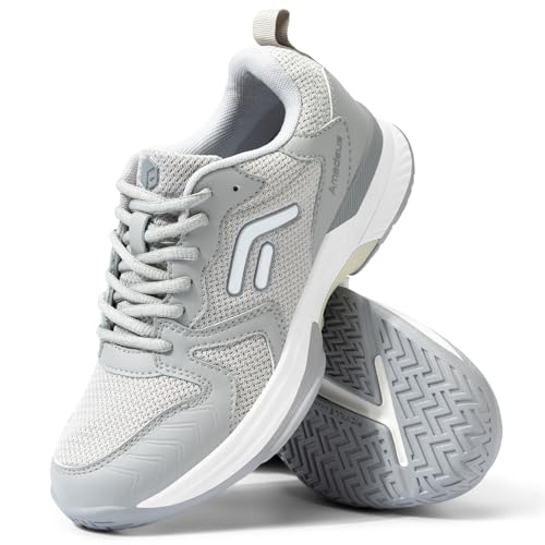 FitVille Wide Pickleball Shoes for Women Outdoor Court Lightweight Tennis Shoes Womens Ultra Cushioning Court Shoes with Arch Support & Wide Toe Box2