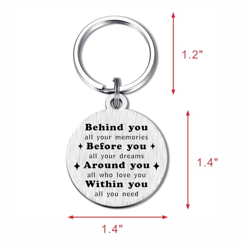 Image of Alotozo Norse Viking Keychain for Men Women - Compass, Tree of Life, Wolf, Odin, Ravens Mythology Gift for Birthday Christmas