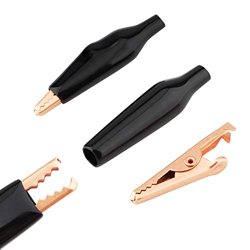 Image of DROK 20pcs Mini Alligator Clips Electrical - 1.4 inch /35mm 5A Pure Copper Alligator Clips for Multimeter