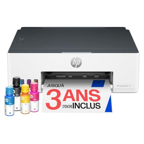 HP Smart Tank 210, Imprimante Photo, Monofonction, Maison et télétravail