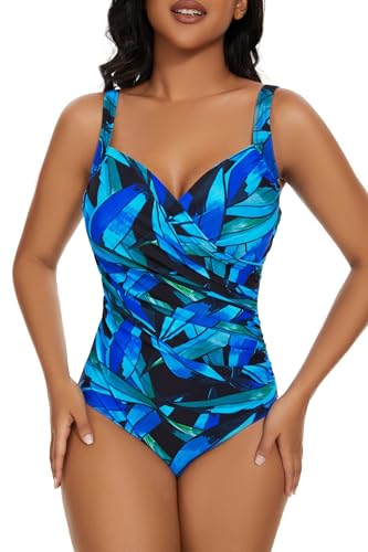 Plus Size One Piece Swimsuit for Women - Aqua Regina