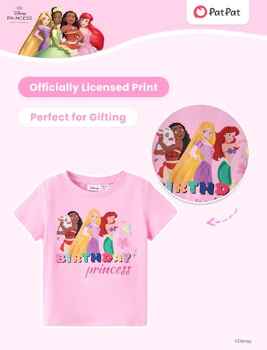 Image of Disney Kids Birthday Shirts 2-9Y, Cute Graphic Tees, Birthday Party Outfit | Disney Officially Licensed, Birthday Girl & Boy T-Shirts, Special Day Outfit, Favorite Character Gift, Soft & Comfortable