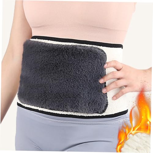 Faja lumbar térmica ajustable con forro doble de piel sintética negra XL miniatura 5