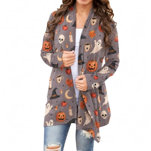 Image of Oil Painting Shirt Van Gogh Gift Starry Night Long Open Front Cardigans for Women Long Sleeve Clothing Lightweight Sweater