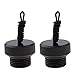 LEIPUPA 2Pcs Threaded plug cap Scuba Tank Valve End Cap (ID. 0.6 inch) Accessory Part