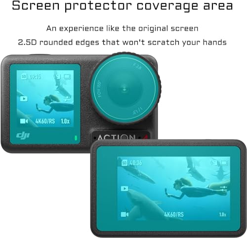 Image of M.G.R.J Tempered Glass Screen Protector for DJI Osmo Action 4 Outdoor Camera (Released 2023)