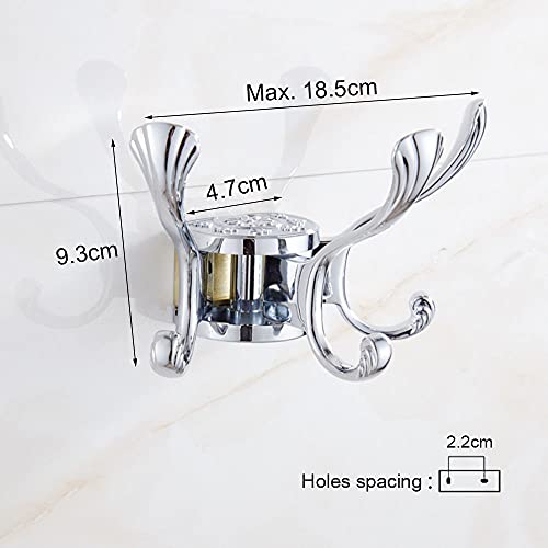 Ganchos para abrigos, perchas de pared, ganchos multiusos Ganchos de pared plegables, resistentes, con tornillos en el baño, ganchos para abrigos, giratorios, de metal moderno, montado en la pared, p