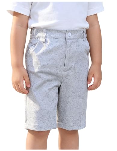 Image of Boy Shorts Kids Stretch School Uniform Clothes Flat Front Dress Casual Shorts with Pockets for Summer
