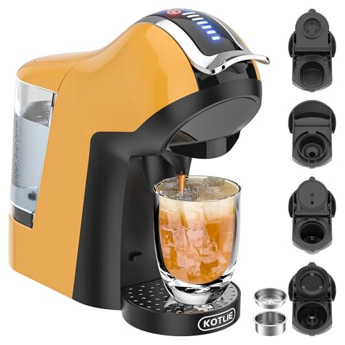 KOTLIE Yellow Hot and Cold 5in1 Single brewing Coffee Machine