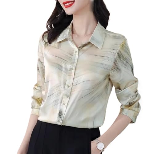 Chemise imprimée en satin parfaite pour vos tenues de bureau chic